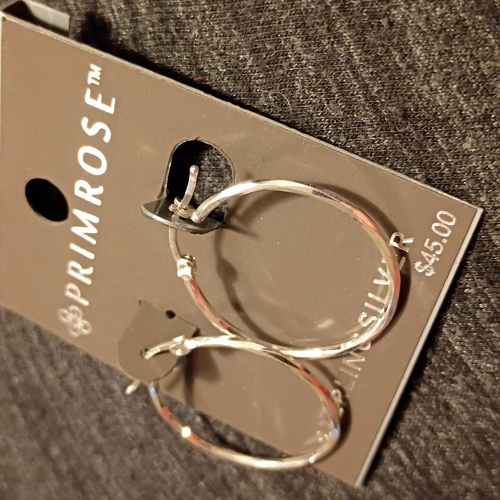 Primrose Sterling Silver Hoop Earrings